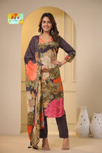 DPC - crepe floral straight salwaar kameez