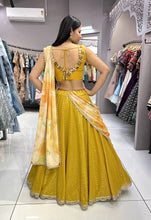 Yellow readymade Lehenga