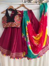 Kutchi work and halter necks readymade chaniya choli