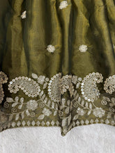 Mehendi Green jimmy choo lehenga (skirt stitched)