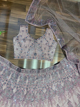 Lush baby pink glitter Lehenga