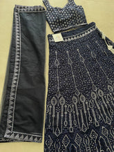 Partywear midnight blue Lehenga