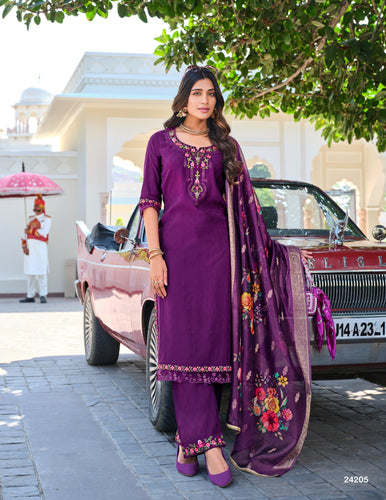 Rubab - jacquard silk salwaar kameez