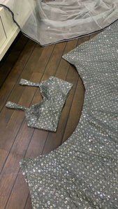 Silver partywear Lehenga