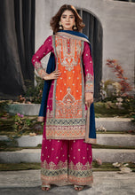 Orange palazzo suit
