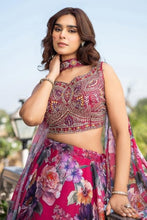 Boutique collection - vibrant magenta floral printed Lehenga
