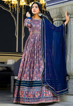 Dola silk readymade - blue