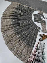 Silvery grey georgette Lehenga