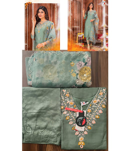 Pure Dola silk salwaar kameez - gurudwara