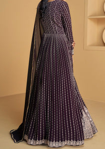 Purple partywear Georgette anarkali