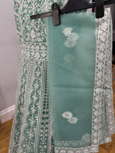 Mint green anarkali