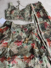 Boutique collection - olive green floral Lehenga
