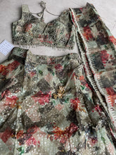 Boutique collection - olive green floral Lehenga