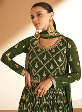 Janisha - mehendi green anarkali
