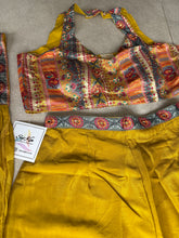 Yellow mustard halter neck style palazzo set