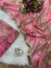 Celebrity inspired silk mirror work saree - lots of colour options