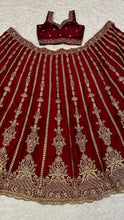 Maroon and gold Kasturi silk Lehenga