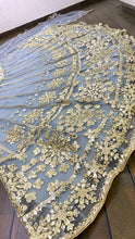 Grey and gold Lehenga