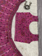 Berry and magenta partywear Lehenga