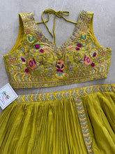 Boutique collection - vibrant yellow Lehenga saree