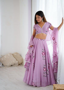 Fendi crush lilac readymade Lehenga