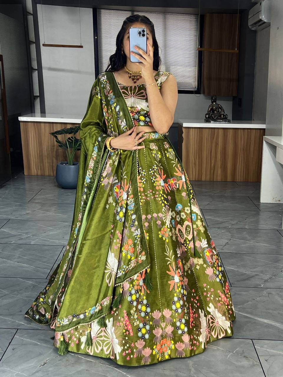 Floral and Geometric collection - digital print lehengas (plus size t
