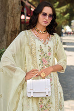Pastel organza salwaar suit - gurudwara wedding