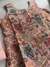 Dusty pink floral palazzo set