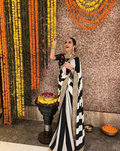 Superhit black and white saree is back!