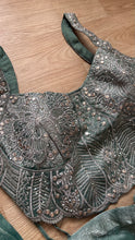 Fendi silk green Indo western palazzo set