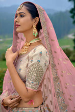 Silk Lehenga in multi colour palette
