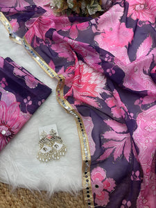 Celebrity inspired silk mirror work saree - lots of colour options