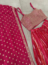 Hot pink palazzo set with cape