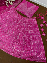 Barbie pink sequinned Lehenga