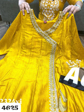 AGC Collection - mustard chinon silk angrakha (plus size too)