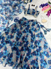 Carnation blue readymade Lehenga