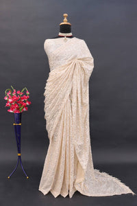 Deepika Padukone inspired sequinned saree