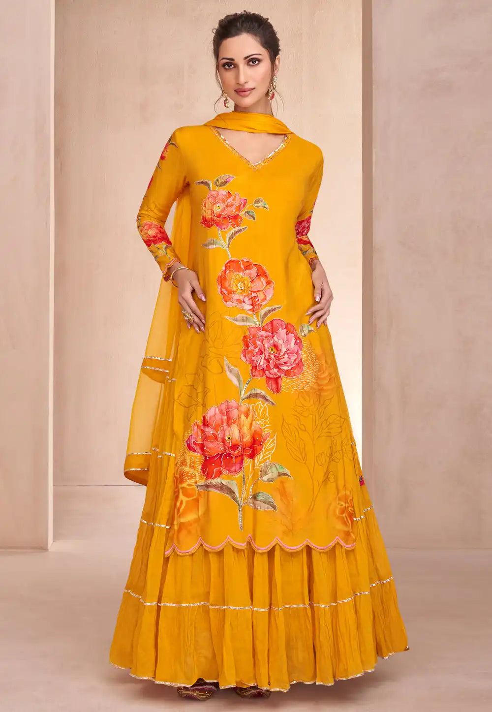Janisha - yellow long top style oufit
