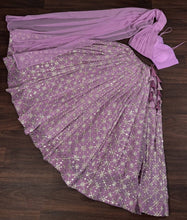 Lilac readymade indo western sweetheart Lehenga