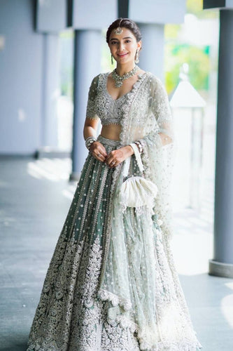 Mint green Lehenga (suitable for plus size too)