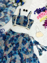 Carnation blue readymade Lehenga