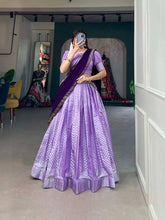 Jacquard Lehenga in lavender