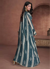 Janisha - readymade blue palazzos with jacket