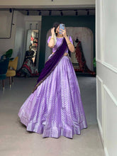 Jacquard Lehenga in lavender