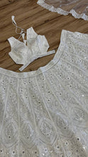 Super gorgeous White and silver Lehenga