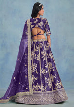 Purple art silk Lehenga