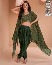 Indo western style dhoti 3 piece suits - readymade