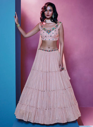Ariana - pink wedding Lehenga