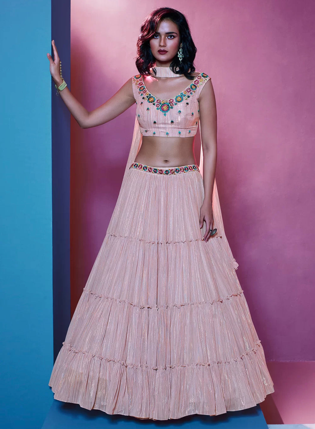 Ariana - pink wedding Lehenga