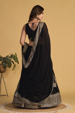 Sara - black and gold elegant Lehenga